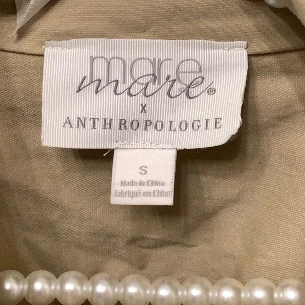 Anthropologie Mare Mare Utility Jacket Size Large Boho Crop Camel Color - Picture 2 of 7